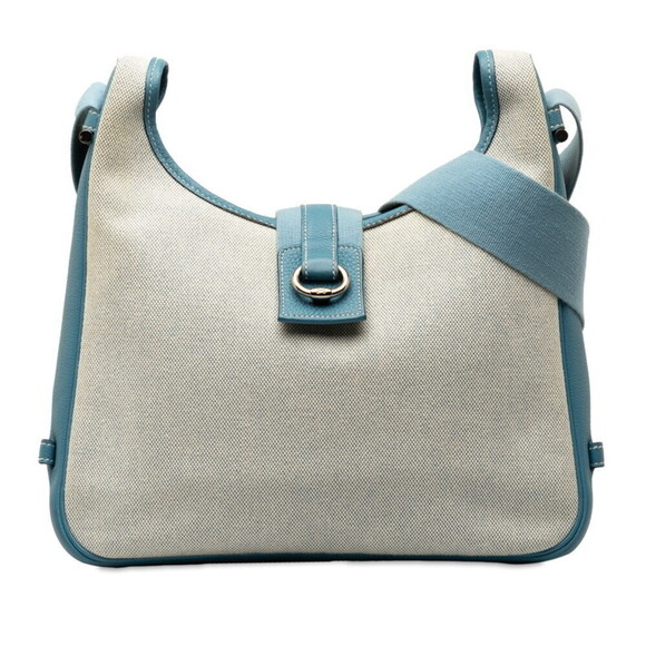 Hermes Toile Tsako BagCanvas Shoulder Bag in Good condition